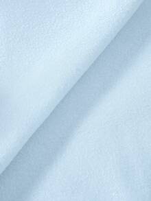 Attitoon 夏季简约休闲纯色套头连帽长袖卫衣，无抽绳，宽松版型，适合秋冬季穿着 - 淺藍色 - 查看 4