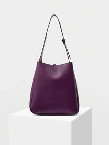 MOTF WOMEN'S SIMPLE COMMUTING SHOULDER BAG, EYE-CATCHING WORK BAGS FOR WOMEN - Elegant purple - View 3