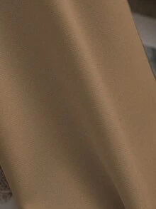 Franclia Elegant Fashion Shiny Fabric Top And Pleated Midi Skirt 2 Pieces Set, Suitable For Layering Or Standalone Wear, Autumn/Winter - Multicolor - View 3