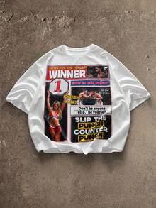 AXEPEAK Casual Loose Fit Crew Neck Short Sleeve T-Shirts For Plus Size Men