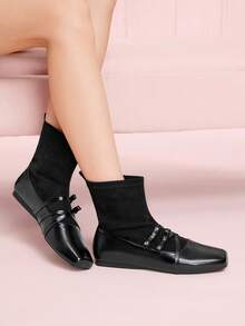 CUCCOO DOLLMOD Botas de tobillo negras para mujer Daphne para otoño/invierno - Negro - Ver 5