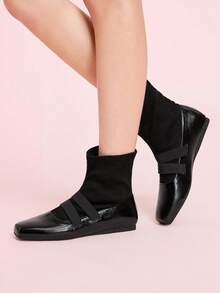 CUCCOO DOLLMOD Daphne Women Black Ankle Boots For Autumn/Winter - Black - View 3
