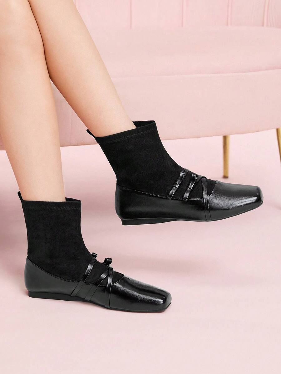 CUCCOO DOLLMOD Botas de tobillo negras para mujer Daphne para otoño/invierno - Negro - Ver 1