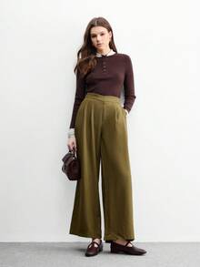 CUCCOO BIZCHIC Damen Quadratische Spitze Flache Niedriger Absatz Slip-On Loafer, Bequem & Vielseitig, Kaffee/Schwarz Farbe, Leicht für den Arbeitsweg