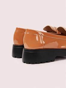 CUCCOO DOLLMOD Women's Thick Sole Cute Classic Fashion Versatile Lolita Style Platform Loafers, Brown, Autumn/Winter - Brown - View 9