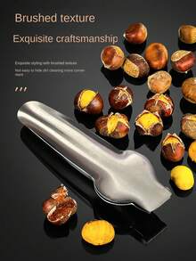 Stainless Steel Chestnut Peeling Special Tool, Household Raw Chestnut Opener, Cross Knife Chestnut Peeling And Shell Peeling Tool