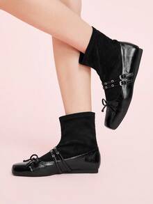 CUCCOO DOLLMOD Daphne Women Black Ankle Boots For Autumn/Winter - Black - View 5
