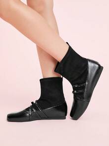 CUCCOO DOLLMOD Botas de tobillo negras para mujer Daphne para otoño/invierno - Negro - Ver 4