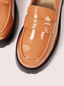 CUCCOO DOLLMOD Women's Thick Sole Cute Classic Fashion Versatile Lolita Style Platform Loafers, Brown, Autumn/Winter - Brown - View 6