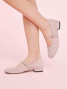 CUCCOO DOLLMOD Women's Round Toe Retro Ballet Style Mary Jane High Heel Pumps, Black, Casual Wear For Spring - Pink - View 4