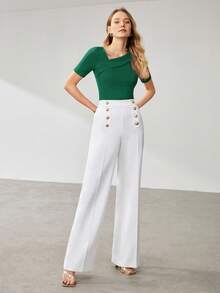 MOTF PREMIUM CAMISETA DE MANGA CORTA CON CUELLO ASIMÉTRICO - Multicolor - Ver 5