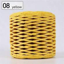 1 pieza de Hilo de Rafia, Cuerda de Rafia, Materiales de Suministros de Ganchillo y Tejido DIY para Sombreros, Bolsos, Cojines, Cestas