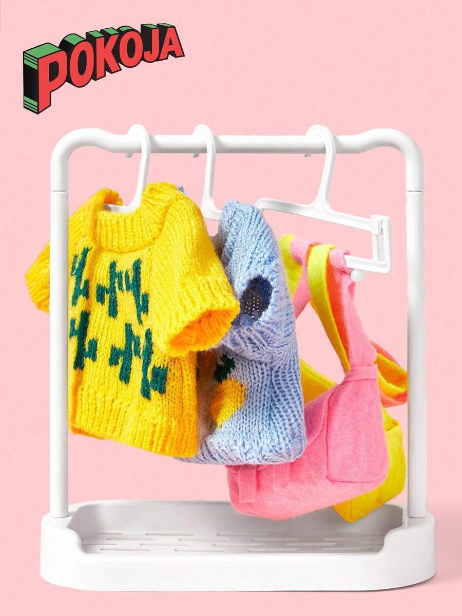 POKOJA LAND 1-21pcs BJD Drying Rack For Labubu, Summer Clothes Storage Clothes Hanger, Shoe Storage Rack, Accessory Storage Drying RackMultifunctional Storage Rack, Which Can Be Used For Beauty Egg Drying Rack, Kitchen Supplies Storage Rack, Grain Storage Box, Multi-Purpose Storage Rack
