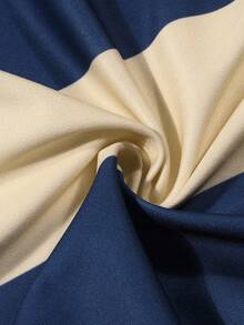 ROMWE MEN Spring/Summer Casual Graphic Men'S Casual Preppy Collegiate Button-Up Polo Shirt - Multicolor - View 3