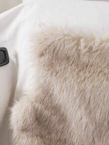 Sparklyn Teen Girls Fuzzy Sleeveless Jacket, Autumn/Winter Fall