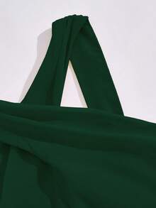 Tween Girl Round Neck Sleeveless Waist Splicing Pleated Elegant Party Jumpsuit