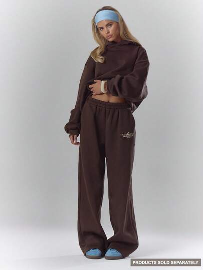 MUSERA מכנסי טרנינג רחבים עם הדפס גרפי, מכנסי טרנינג נוחים, מכנסי טרנינג חורפיים, קפה קז'ואל, מועדון, חורפיים