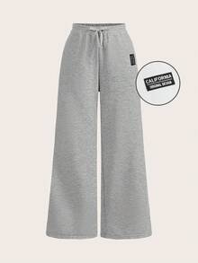 SHEIN EZwear Buy 1 Get 1 Women Loose Casual Wide Leg Sweatpants 2 Pieces Set Back To School Fall And Winter Clothing Women's Sportswear - Multicolor - View 7