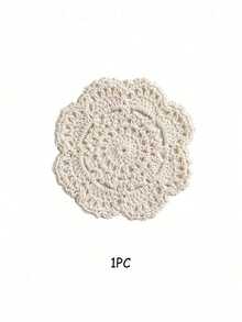 4/6/8/10/12/16/18/20pcs Vintage Floral Crochet Coasters, Vintage Round Coasters, Heat-Resistant Placemats, Tablecloths, And Dining Table Decorations - Perfect For Home, Residence, Kitchen, Coffee Table, Wooden Table, Restaurant, Bar Decoration