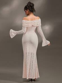 Cheriluna Maternity 孕妇拍照礼服、优雅派对礼服、迎婴派对礼服 - 粉色 - 查看 2