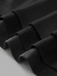 SHEIN EZwear 3 件套女士深 V 领紧身休闲长袖 T 恤套装，适合秋冬季 - 黑色 - 查看 5