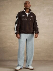 STYNVO 男士休闲宽松松紧腰带口袋运动裤 - 灰色 - 查看 6