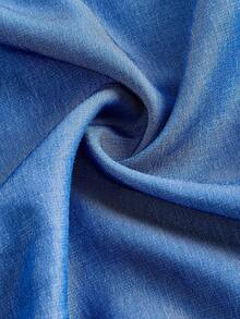 SHEIN MOD Women's Elegant Spaghetti Strap Faux Denim Lace-Up Waist Bustier Dress,Fall /Winter,Halloween,Christmas, Going Out,Cute,Gothic,Chic,Casual,, Blue Formal Dress, Blue Wedding Guest Dress, Blue Sundress