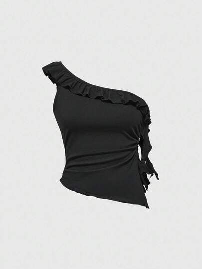 Hippie Blusa da donna con ruche, stile boho, adatta per le vacanze