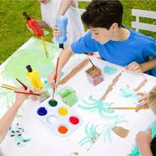 Bandeja de mistura de paleta branca com 2 peças para aquarela artística e tinta a óleo, material para pintura artística, volta às aulas