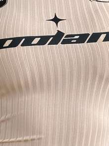 Coolane Áo thun crop top phong cách đường phố Y2K cổ điển dành cho nữ, mọi mùa, lễ hội hòa nhạc Going Out - Màu be - Xem 7