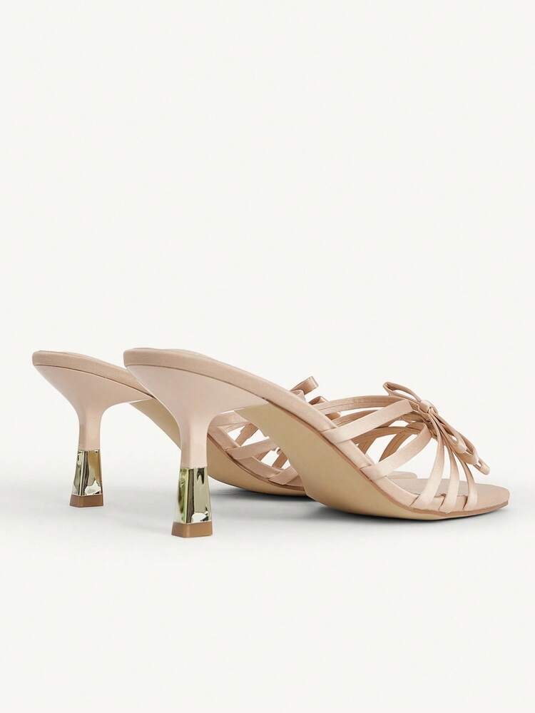 CUCCOO CHICEST Women's Casual Solid Color Square Toe High Heel Sandals, Summer
