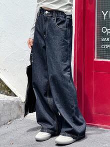 Dazy Kids Tween Girls Casual Denim Jeans - Dark Wash - View 4