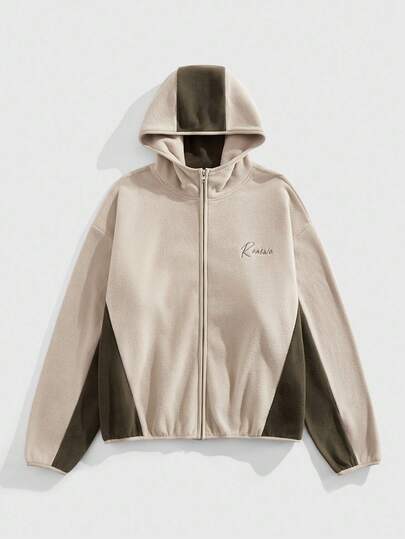 Street Life Men's Patchwork Hoodie Sweatshirt, Long Sleeve