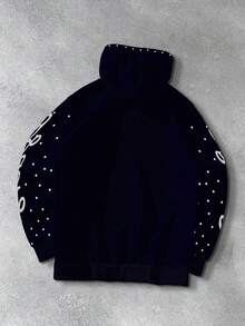 PAVTROS Men's Drawstring Fashionable Creative Shiny Casual Hoodie, For Fall - Multicolor - View 2