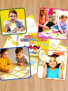 Zazumi 1SET Educational Flash Cards, Learning Toys For Early Childhood Development, Preschool Tools To Improve Attention Span, Imagination, Self-Awareness And Family Bonding - Multicolor - View 2