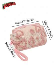 1PC New Cute Makeup Bag - Sweet Girl's Soft Makeup Storage Box, Large Capacity Travel Makeup Bag, Portable Makeup Bag, Suitable For Women, Makeup Storage Bag, Very Suitable For Travel Or As A Gift For Girls. - Multicolor - View 2