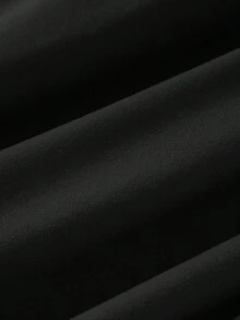 SHEIN EZwear 3 件套女士深 V 领紧身休闲长袖 T 恤套装，适合秋冬季 - 黑色 - 查看 11