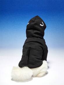 PETSIN 1pc Black Pet Cosplay Shark Hoodie Sweatshirt For Cat And Dog