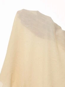 Swim Vcay Vacation Casual Beach Wrap Towel With Tassel Pom Pom, Bohemian Style Sarong & Skirt For Summer