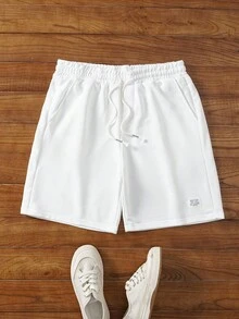 Manfinity NXTstreet 男士字母贴布抽绳腰短裤