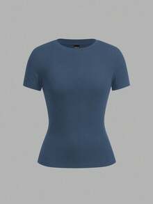 Tseoso 2 件黑白短袖 T 恤套装，休闲简约，适合秋冬季，95% 纯棉，百搭，适合夏季、复古、可爱、柔美女孩、外出、返校、秋季女装基本款 T 恤女式修身上衣基本款上衣女式棉质 T 恤紧身上衣 - 彩色 - 查看 6