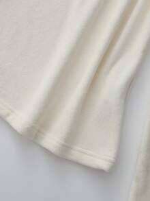 Franclia 休闲秋冬杏色内衣保暖内搭百搭高圆领长袖女T恤女装秋装套头衫女出门上衣