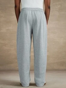 STYNVO 男士休闲宽松松紧腰带口袋运动裤 - 灰色 - 查看 2