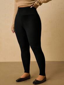 Freevana Plus Size Women Self-Heating Soft Thermal Fabric Casual Leggings Pants, Suitable For Autumn/Winter