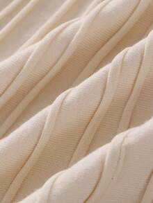 SHEIN Franclia 女式 V 领纽扣 A 字型优雅修身针织连衣裙，纯色荷叶边下摆，秋冬毛衣裙