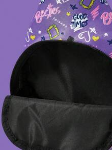 FRIENDS X SHEIN Geantă de piept Crossbody, geantă de piept multifuncțională ușoară și simplă cu buzunar, potrivită pentru activități în aer liber, drumeții, călătorii și școală, cadou creativ pentru prieteni, ziua de naștere, Crăciun, absolvire, ideală pentru studenți și prieteni