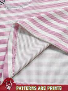 INAWLY 女式 Y2K 朋克天使翅膀 V 领修身粉色条纹喇叭袖连衣裙，节日礼物，时尚，垃圾摇滚，甜心摇滚，姐妹礼物，返校装，家庭礼物，适合送给朋友和家人的礼物 - 彩色 - 查看 7