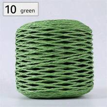 1 pieza de Hilo de Rafia, Cuerda de Rafia, Materiales de Suministros de Ganchillo y Tejido DIY para Sombreros, Bolsos, Cojines, Cestas