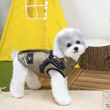 PETSIN Cozy Autumn/Winter Pet Vest – Cute, Breathable, And Easy-To-Wear Outfit For Small Dogs, Cats, And Other Tiny Pets, Great For Everyday Indoor And Outdoor Use - Gold - View 3