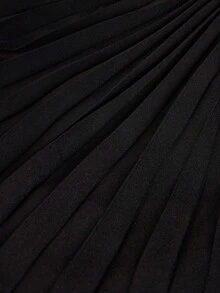 CLARA VERO Váy Maxi xếp ly không dây dành cho nữ, Váy dạ hội thanh lịch và bồng bềnh - màu đen - Xem 7